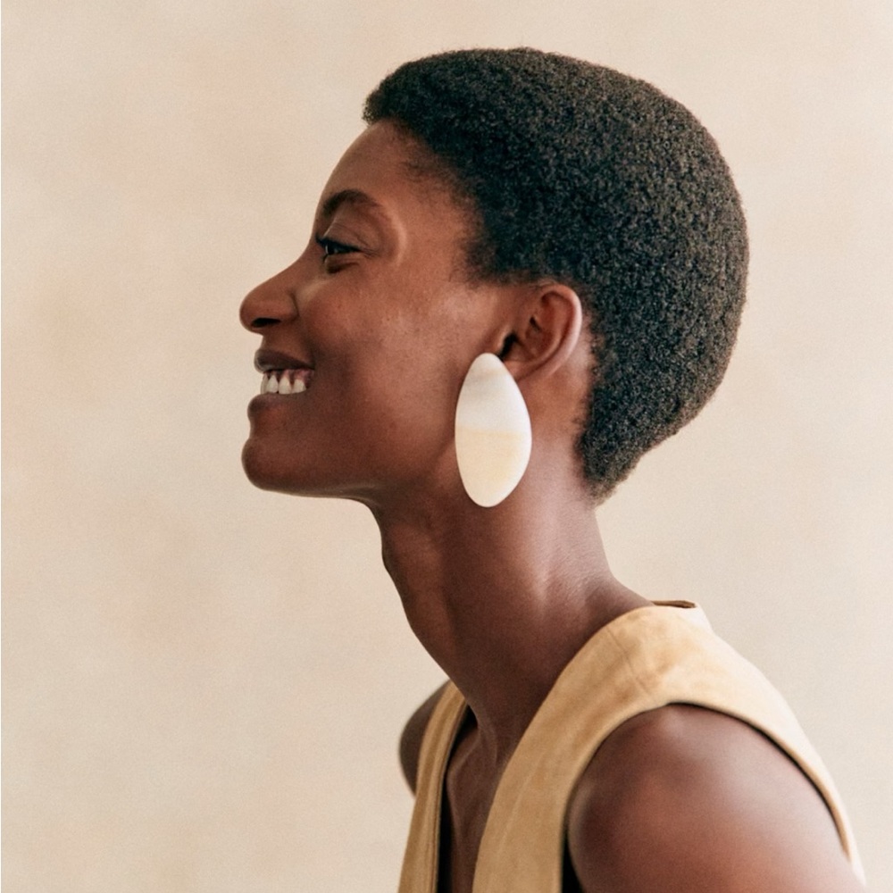 Sezane statement earrings NWT